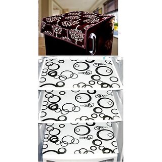 REVEXO Refrigerator Cover (Width: 20 cm, Multicolor)