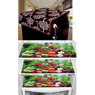 REVEXO Refrigerator Cover (Width: 20 cm, Multicolor)