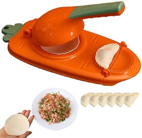 2 in 1 Dumpling Maker Press, Dumpling Skin Maker with Dumpling Press