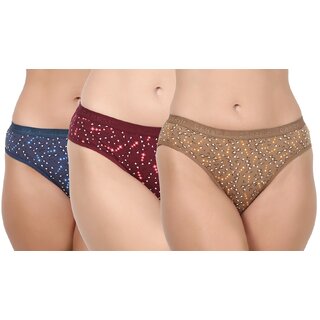Loving Care Mid Waist Cotton Panty (Pack of 3)