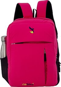 Life Today Medium 25 L Laptop Backpack Laptop Bag/Backpack for Men Women Boys Girls/Office School College Students (Pink)