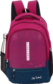 Life Today Large 35 L Backpack School Bags Backpacks for Boys Girls Stylish Men and Women College Office (Maroon)
