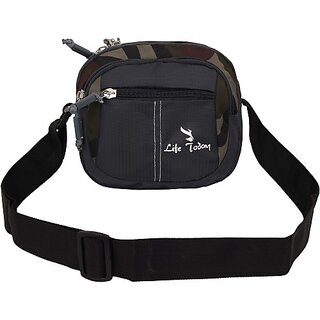 Life Today Grey Men & Women Sling Bag - Medium