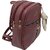 Small Backpack Girls Stylish Bag Vegan Leather Bags 3 L Backpack (Maroon)