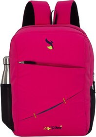 Life Today Medium 25 L Laptop Backpack 15.6 inch Laptop Backpack/Office Bag/School Bag/College Bag/Business Bag (Pink)
