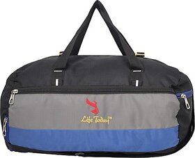 Life Today 27 L Gym Duffel Bag - Gym Bag for Men and Women | Boys and Girls | Sports Duffel Bags - Black