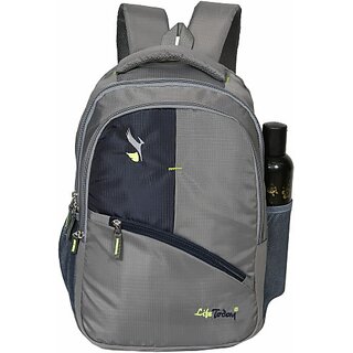 Life Today Large 35 L Backpack Bags For Men & Women | School Backpack For Boys and Girls | Laptop Bagpack (Grey)