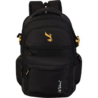 Life Today Large 37 L Laptop Backpack 15.6 Inch Laptop Backpack-Black (Black)