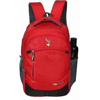 Life Today Medium 25 L Laptop Backpack Large 25 L Laptop Backpack Office/College/School/Travel (Red)