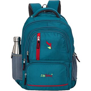 Life Today Medium 30 L Laptop Backpack Laptop Bags for Men and Women | 15.6 Inch Laptop Backpack (Blue)