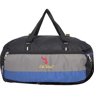 Life Today 27 L Gym Duffel Bag - Gym Bag for Men and Women | Boys and Girls | Sports Duffel Bags - Black