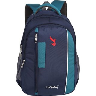 Life Today Large 33 L Laptop Backpack Laptop Backpack for Men and Women | Boys and Girls (Blue)