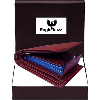 EAGLEBUZZ Men Tan Artificial Leather Wallet - Regular Size (12 Card Slots)