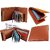 EAGLEBUZZ Men Tan Genuine Leather Wallet - Mini (9 Card Slots)