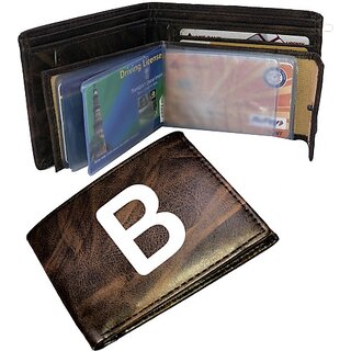 EAGLEBUZZ Men  and  Women Brown Artificial Leather Wallet (9 Card Slots)