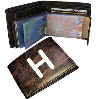 EAGLEBUZZ Men  and  Women Casual Brown Artificial Leather Wallet (9 Card Slots)