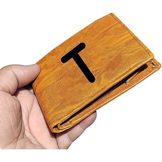 EAGLEBUZZ Men  and  Women Casual Tan Artificial Leather Wallet (9 Card Slots)