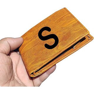 EAGLEBUZZ Men  and  Women Formal Tan Artificial Leather Wallet (12 Card Slots)