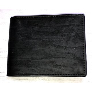 EAGLEBUZZ Men Black Artificial Leather Wallet (12 Card Slots)