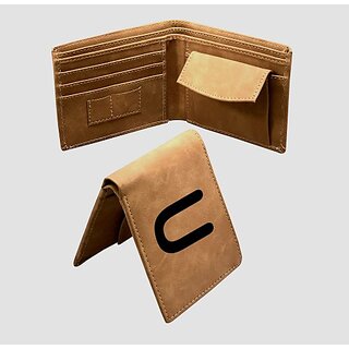 EAGLEBUZZ Men  and  Women Casual Khaki Artificial Leather Wallet (9 Card Slots)