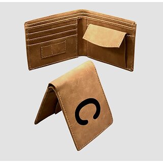 EAGLEBUZZ Men  and  Women Casual Khaki Artificial Leather Wallet (9 Card Slots)