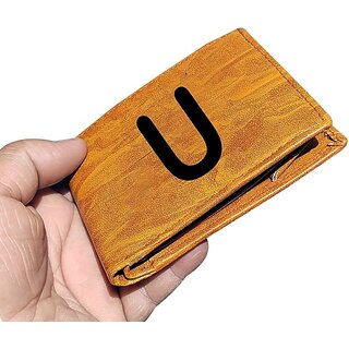 EAGLEBUZZ Men  and  Women Casual Tan Artificial Leather Wallet (9 Card Slots)