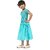 EAGLEBUZZ Barbie Baby Girls Below Knee Casual Dress (Blue, Short Sleeve)