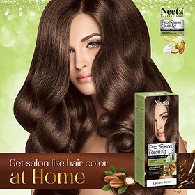 Neeta Professional Fashion Color Kit Permanent Hair Color Dark Brown 3.0 (Pack Of 1) , Dark Brown