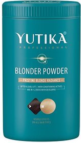 Yutika Professional Blonder Powder, 400gm (Pack of 1) , Light Blue