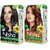 Nisha Hair Color Conditioner for Each) Combo Pack Of Natural Black & Natural Brown , Natural Black, Brown