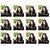 Neeta Hair Color Powder Henna Based For Smooth  Silky Hair Black 5gm (Pack Of 12) , Black