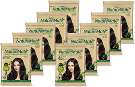 Nisha Naturemate Natural Henna Based Hair Color Each Sachet 10gm (Pack of 10) (100 g)
