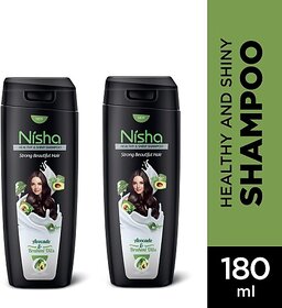 Nisha Avacado & Brahmi Oils Shampoo For Strong Beautiful Hair, 180 ML - Pack Of 2 (360 ml)