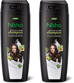 Nisha Avacado & Brahmi Oils Shampoo For Strong Beautiful Hair, 180 ML - Pack Of 2 (360 ml)