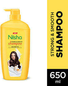 Nisha Egg Protein Shampoo For Strong & Smooth Hair, 650 ML (650 ml)