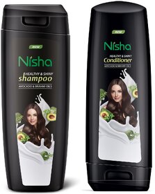 Nisha Shampoo (180 ml ) & Conditioner (180 ml) Combo for Smooth & Silky Hair Avocado (2 Items in the set)