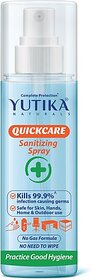 Yutika Naturals Sanitizer Spray Pump (200ml Pack Of 2) Sanitizer Spray Bottle Sanitizer Spray Bottle (2 x 100 ml)