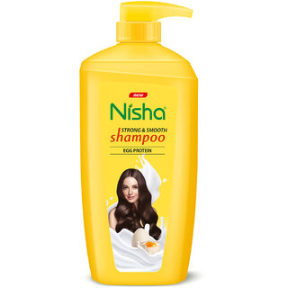 Nisha Egg Protein Shampoo For Strong & Smooth Hair, 650 ML (650 ml)