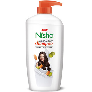 Nisha Smooth Naturally Soft Silky Hair Shampoo, 650 ML White (650)