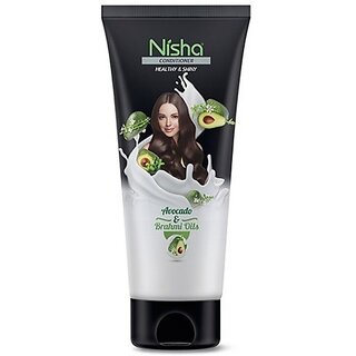 Nisha Healthy & Shiny Conditioner Tube, 180ml Black (180 ml)