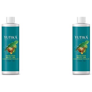 Yutika Professional Hair Developer 20 Volume (6%) , White , White Pack Of 2 , White