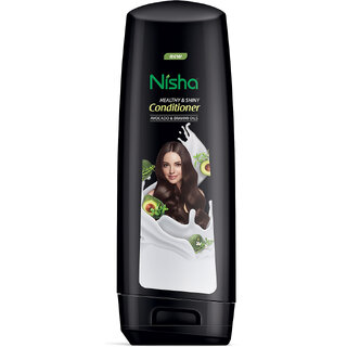 Nisha Healthy & Shiny Conditioner, 180ml Black (180 ml)