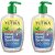 Yutika Naturals Complete Protection Instant  Kills 99.9% Of Germs Without Water Non Sticky & Safe Enriched With Neem Hand Sanitizer Pump + Refill (2 x 100 ml)