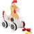 Virgo Toys Pull Along Buddy Chicken - White and Horse - White, For Kids   For Age 18 Month and Above