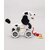 Virgo Toys Pull Along Buddy Dog - White and Black and Lion - Yellow, For Kids For Age 18 Month and Above