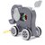 Virgo Toys Pull Along Buddy Elephant - Grey and Giraffe - Yellow, For Kids For Age 18 Month and Above