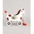 Virgo Toys Pull Along Buddy Elephant - Grey and Horse - White, For Kids For Age 18 Month and Above