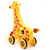 Virgo Toys Pull Along Buddy Giraffe - Yellow and Turtle - Green, For Kids For Age 18 Month and Above