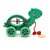 Virgo Toys Pull Along Lion - Yellow and Turtle - Green, For Kids For Age 18 Month and Above