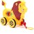 Virgo Toys Pull Along Lion - Yellow and Turtle - Green, For Kids For Age 18 Month and Above
